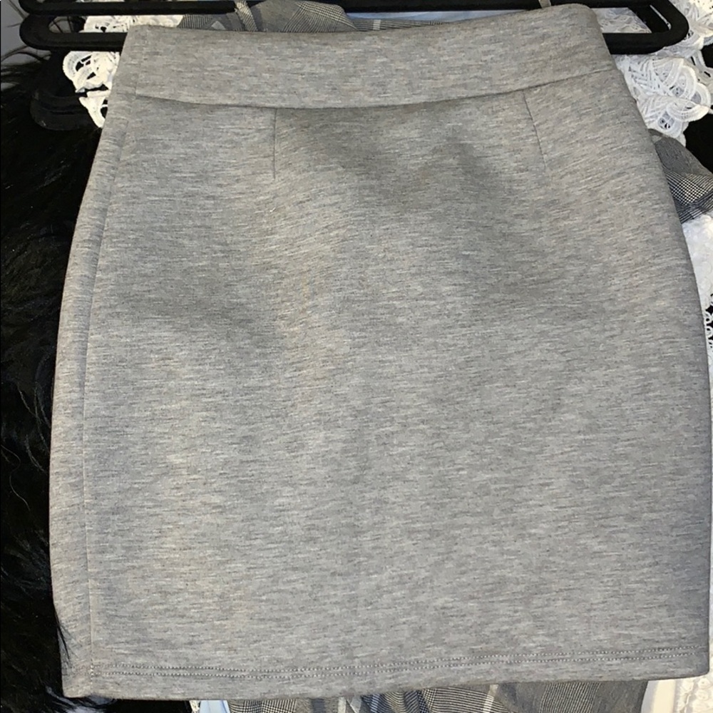 Worn once grey mini skirt